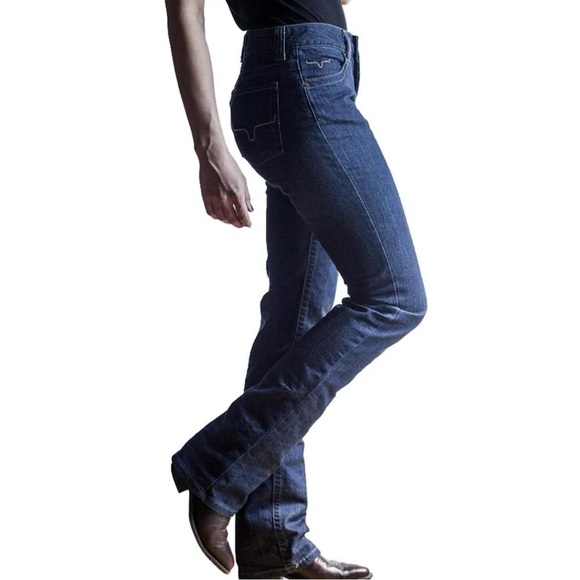 Kimes Ranch Pants - Kimes Ranch Betty Women's Dark Blue Boot Cut Jeans